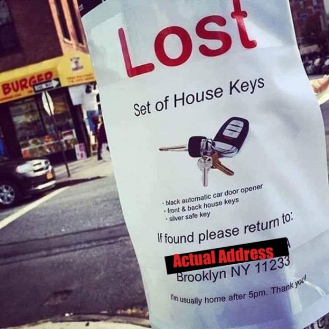 LOST set of house keys